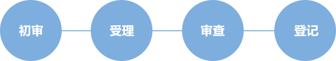 初审-受理-审查-登记